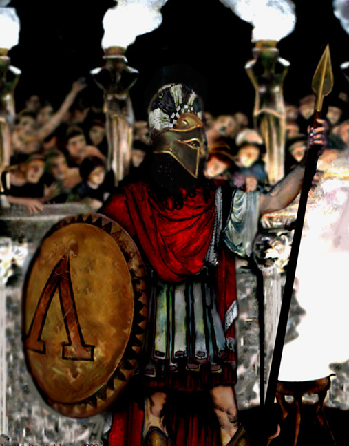 defender of freedom spartain king hero